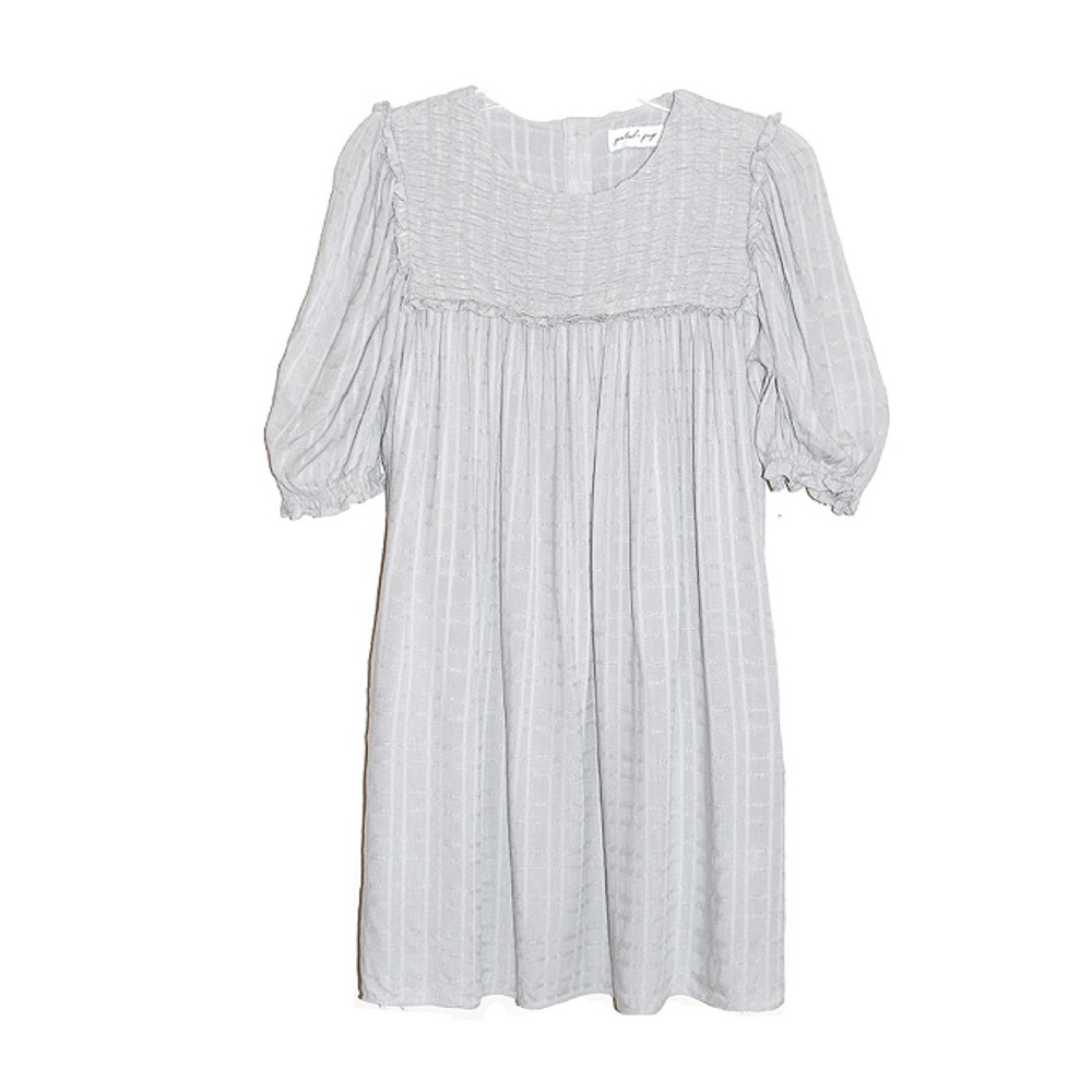 Petal & Pup Sage Green Smocked Mini Shift Dress